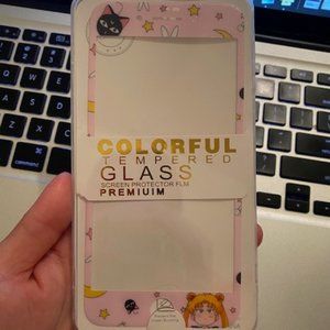 Pink Glitter Sailor Moon iPhone Screen Protector